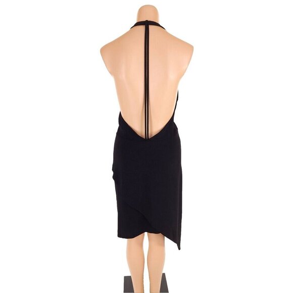 IRO Ekioti Crepe Mini Dress Size 40 M Black NWT - Picture 6 of 13